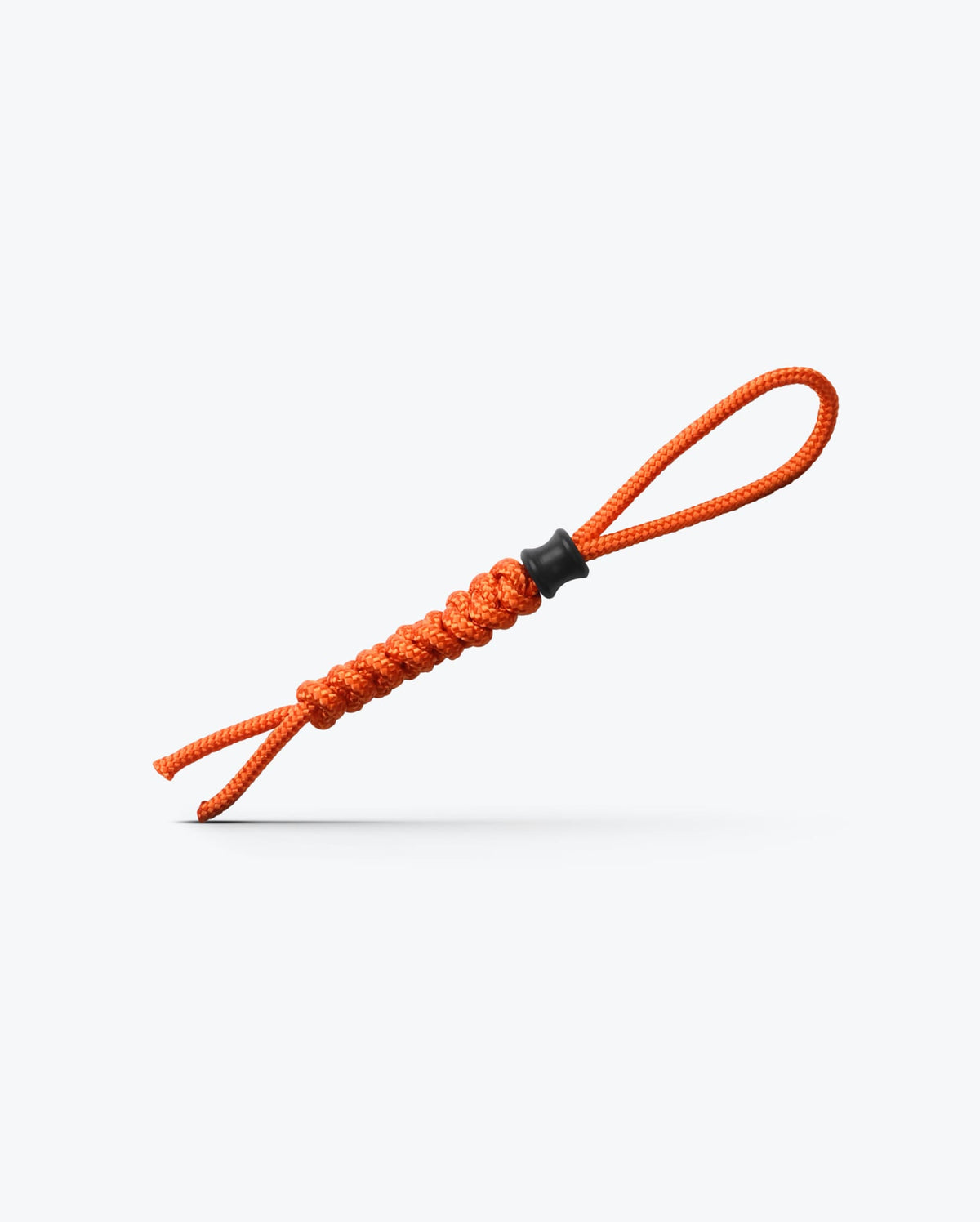 Orange Paracord Knife Lanyard with Snake Knot - Diagonal Angle | Benchmade Knife Co.