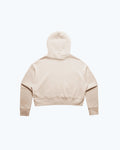 Cream Womens Logo Pullover Hoodie - Back View Flat Lay | Benchmade Knife Co.