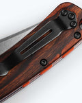 Benchmade Crooked River Wood Handle Close-Up - Hardware Detail | Benchmade Knife Co.