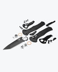 Black Benchmade Claymore Tanto Components - Exploded Parts View | Benchmade Knife Co.