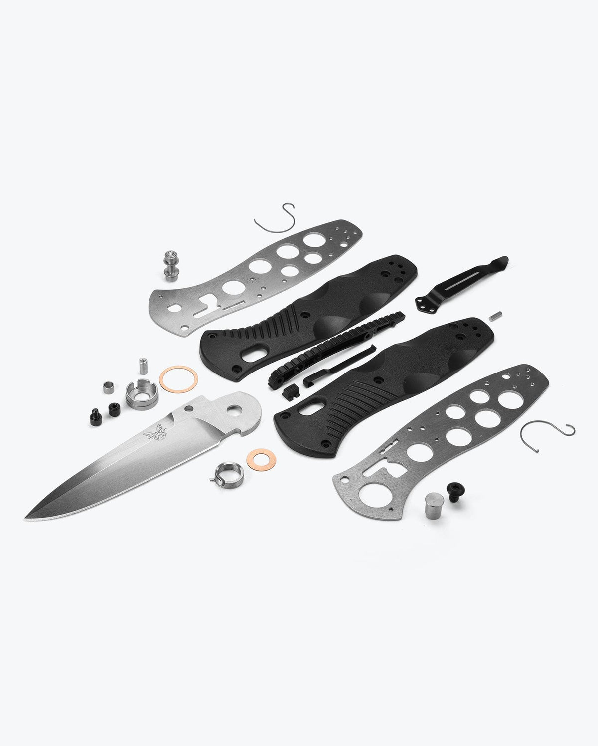 Benchmade Barrage 580 Exploded View - All Components and Parts Layout | Benchmade Knife Co.