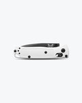 Mini Bugout® White Grivory® - Closed Profile Side View | Benchmade Knife Co.