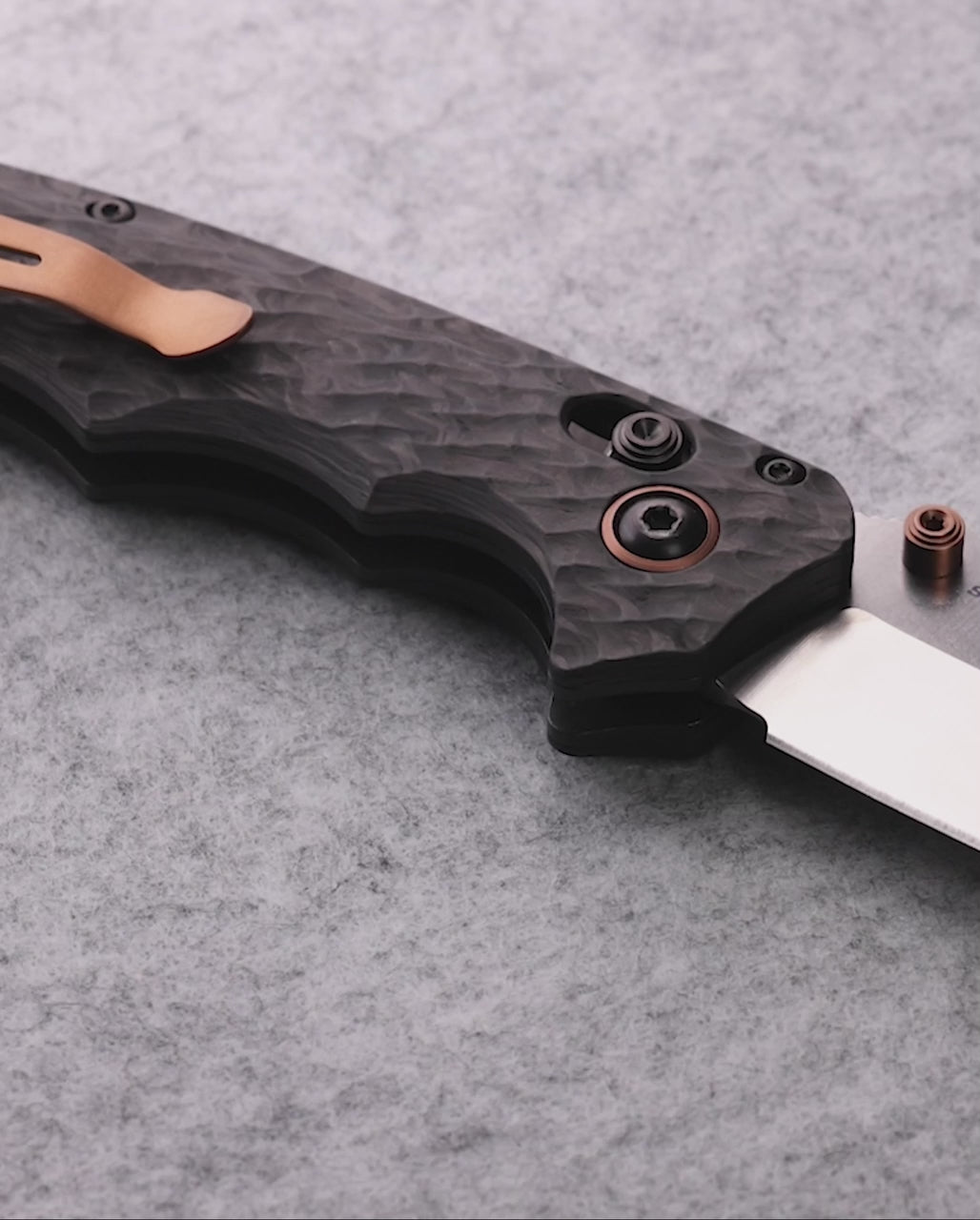 Product video showcasing knife features