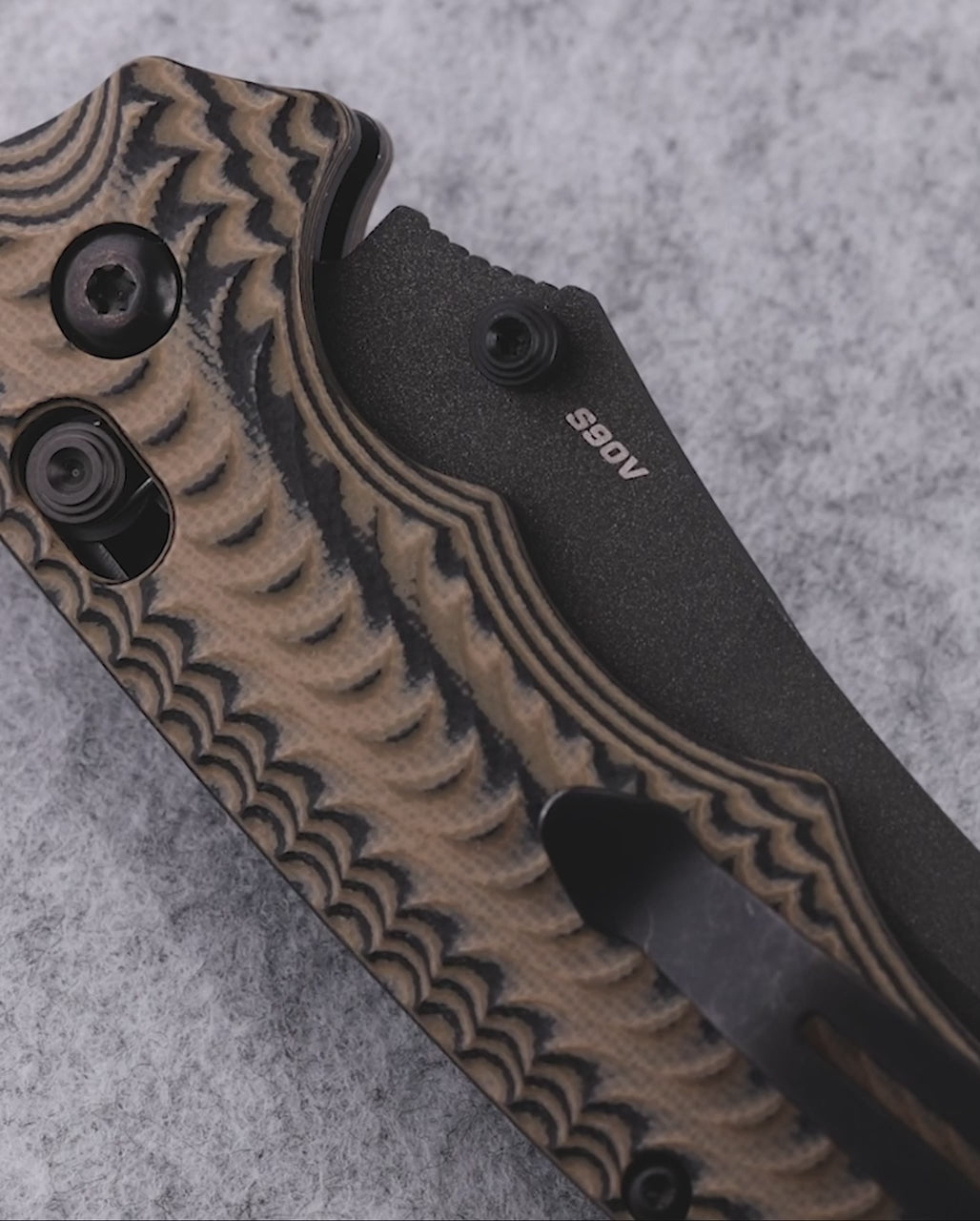 Product video showcasing knife features
