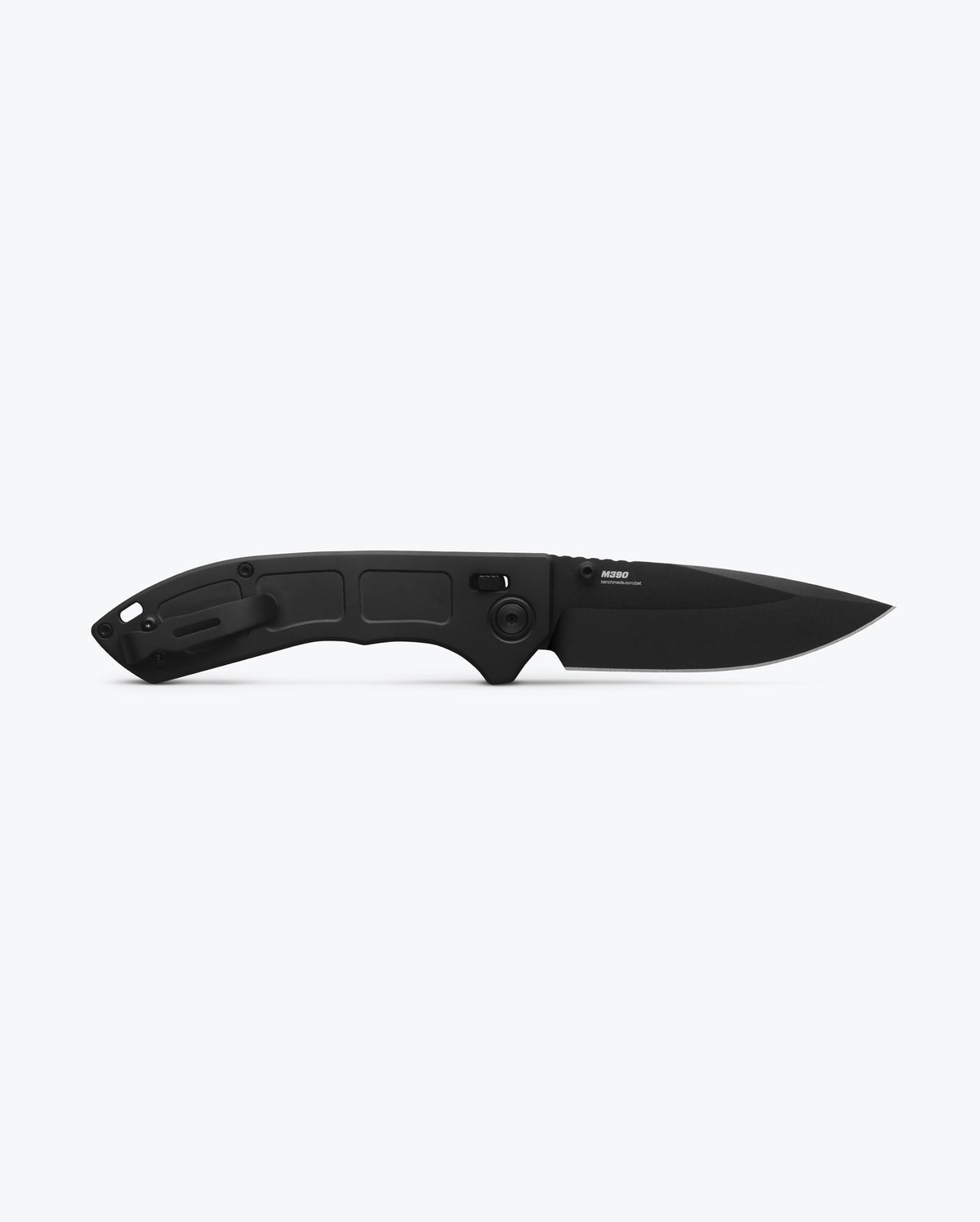 Narrows™ Black Titanium Drop-point Knife - Open Back Side View | Benchmade Knife Co.