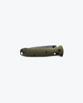 Benchmade Bailout Woodland Green Aluminum Folding Knife - Closed Profile View | Benchmade Knife Co.