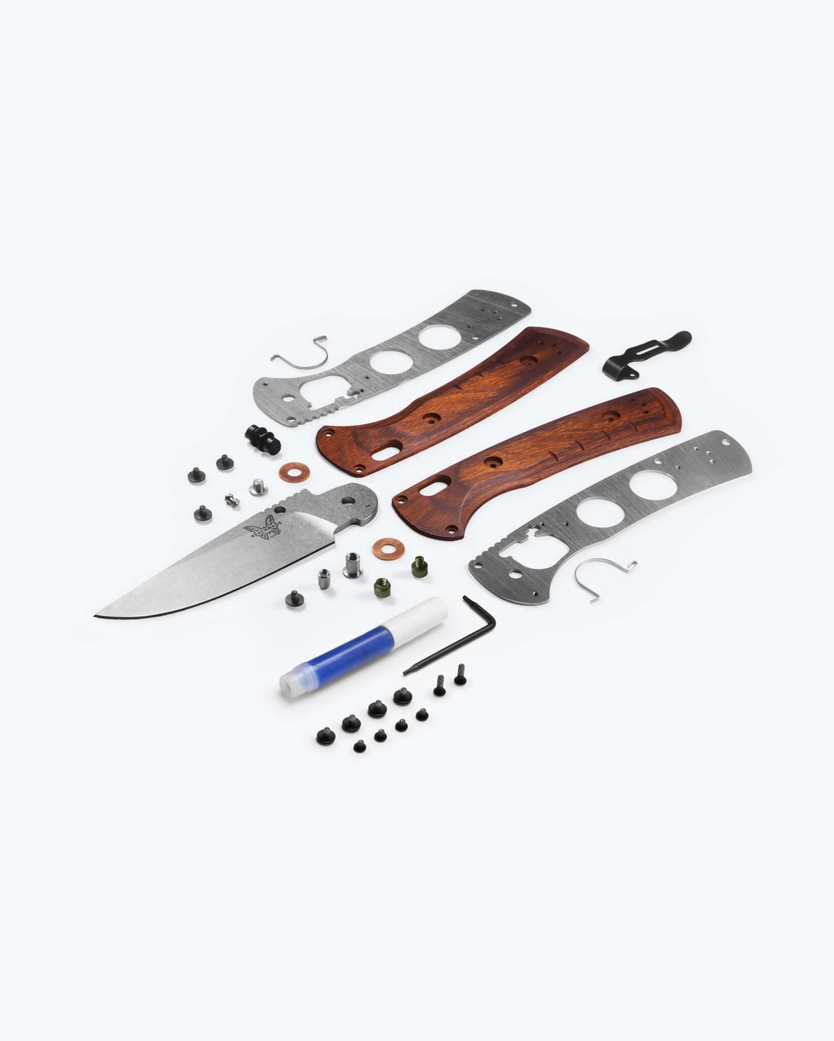 Eighth product image showing an exploded view of the knife