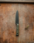 Custom Single Table Knife on Cutting Board - Overhead View | Benchmade Knife Co.