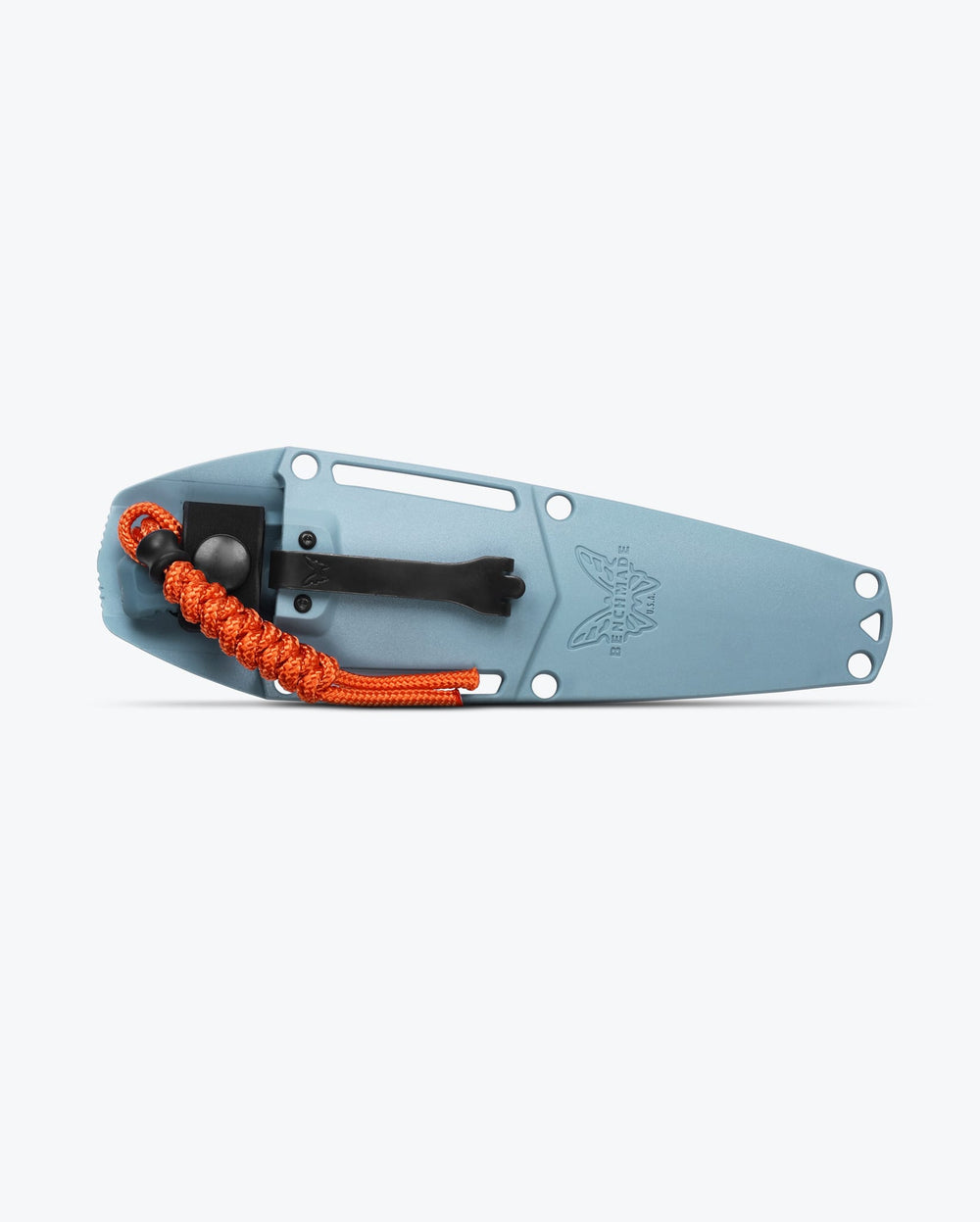 Benchmade Intersect™ Blue Santoprene® Sheath - Inside View with Orange Paracord | Benchmade Knife Co.