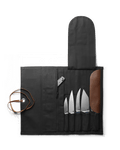 Black Waxed Canvas Knife Roll - Open Full Layout View | Benchmade Knife Co.