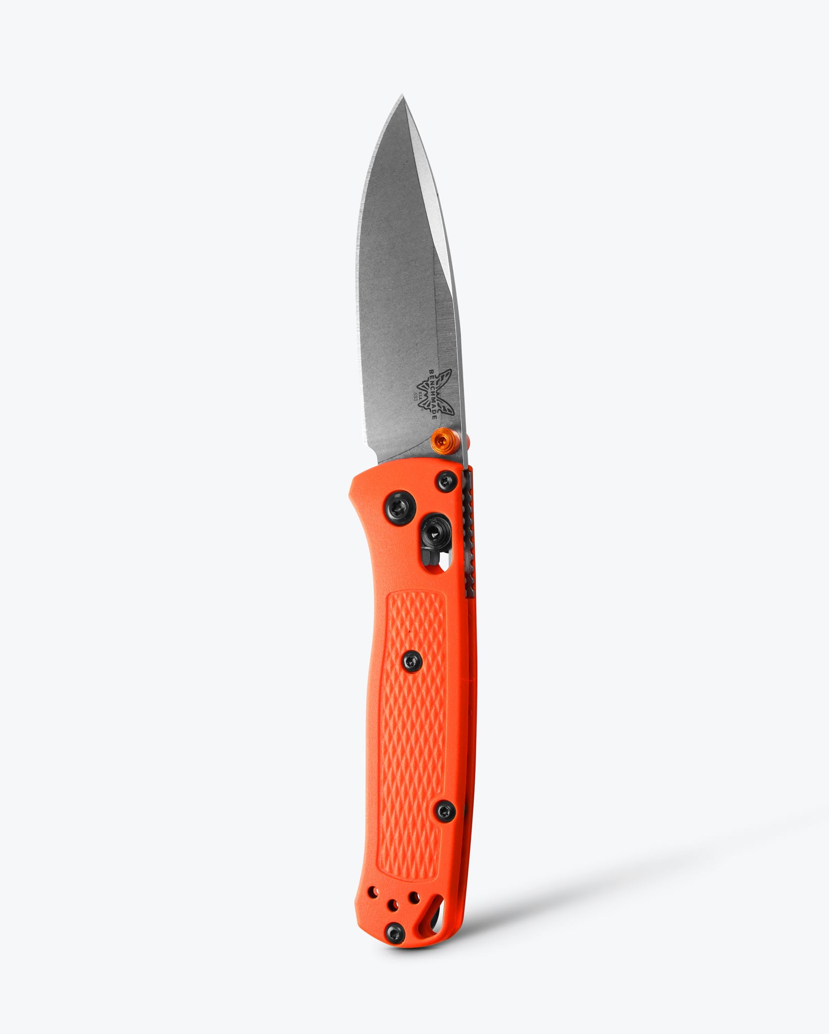 Sharp & Compact 533 Mini Bugout® Folding Knife Orange Grivory