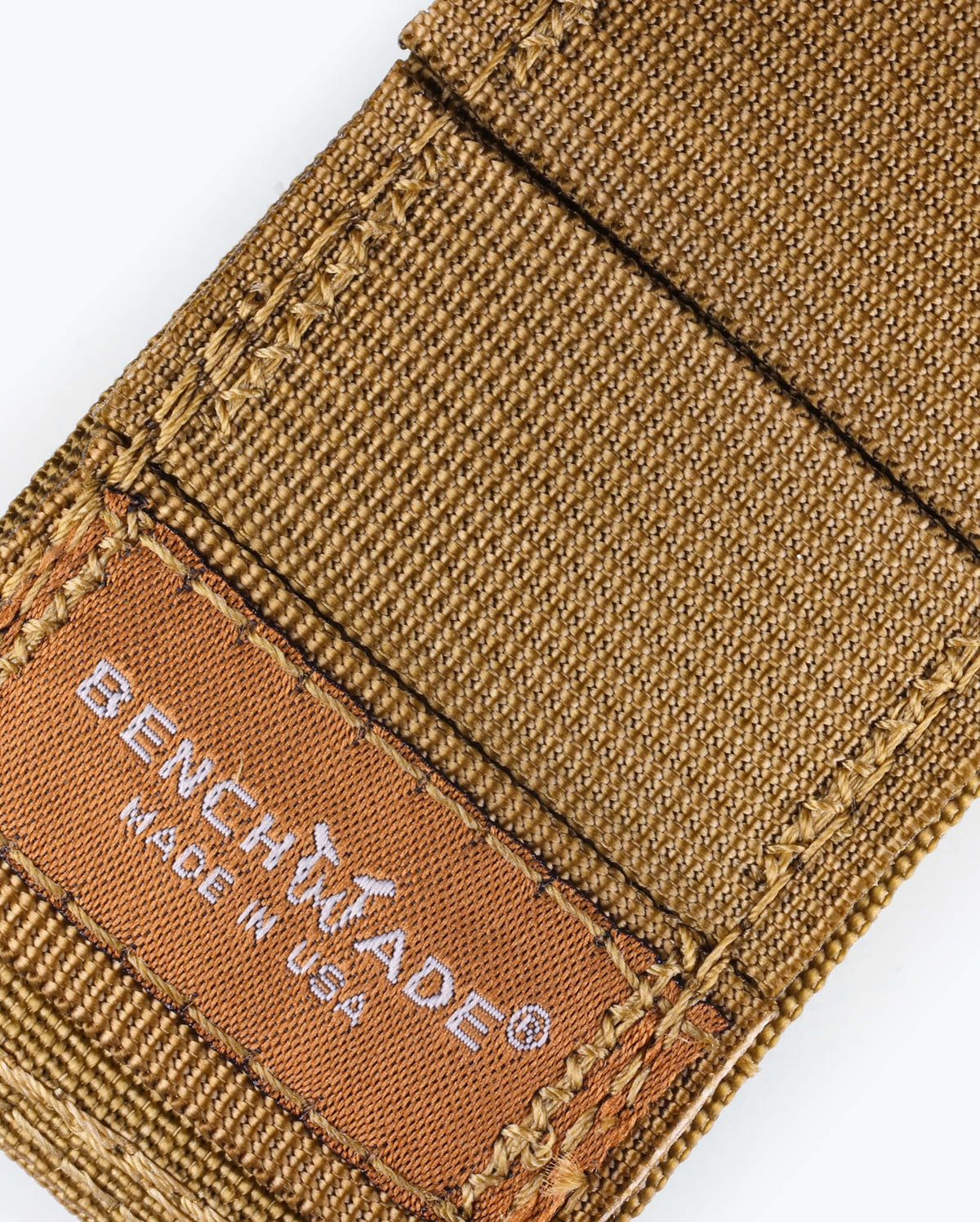Coyote MOLLE® Folder Pouch - Heavy Stitching Detail Close-Up | Benchmade Knife Co.