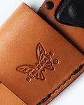203 Dacian™ Sheath - Close-Up of Embossed Benchmade Logo Detail | Benchmade Knife Co.