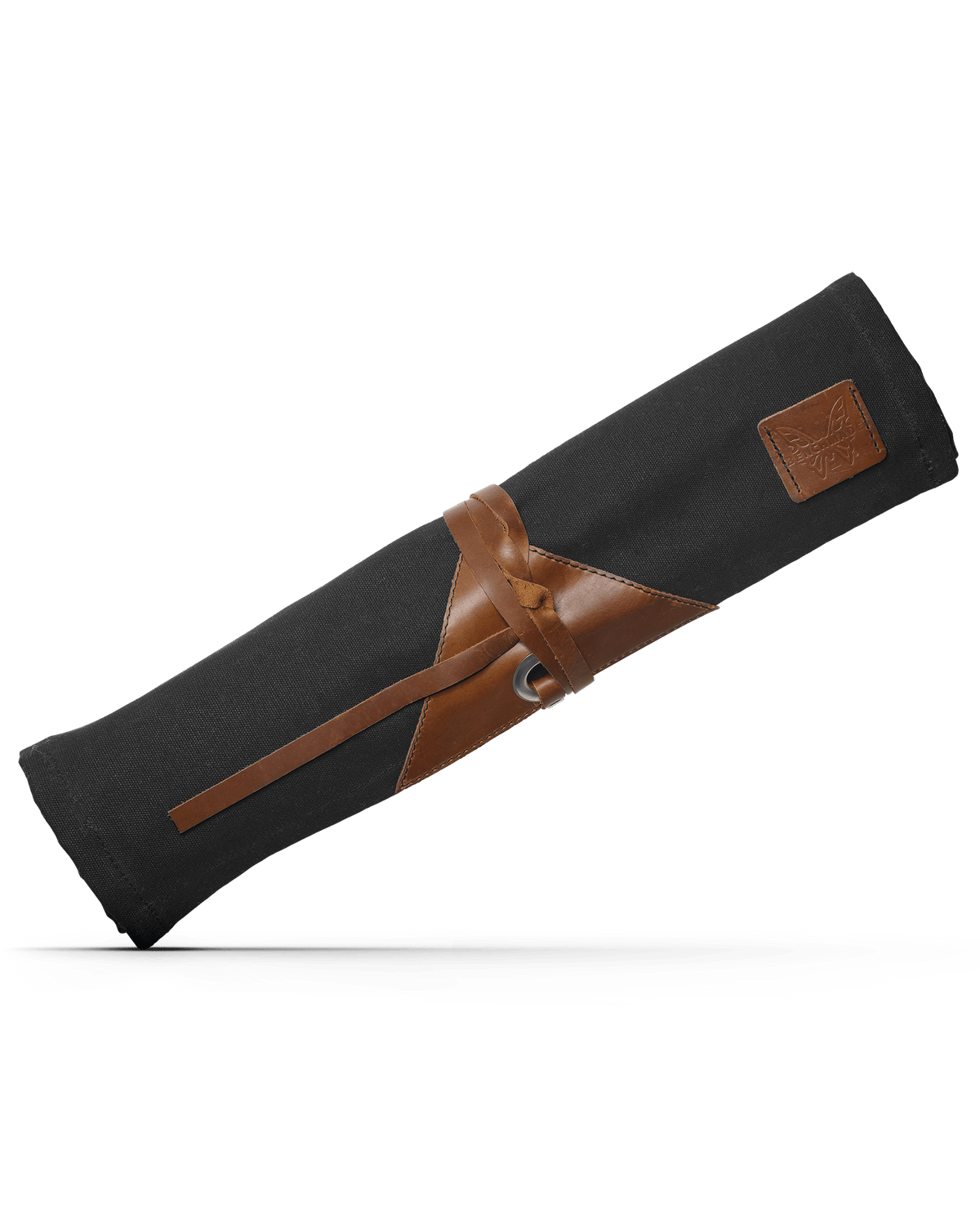 Black Waxed Canvas Knife Roll - Angled View | Benchmade Knife Co.