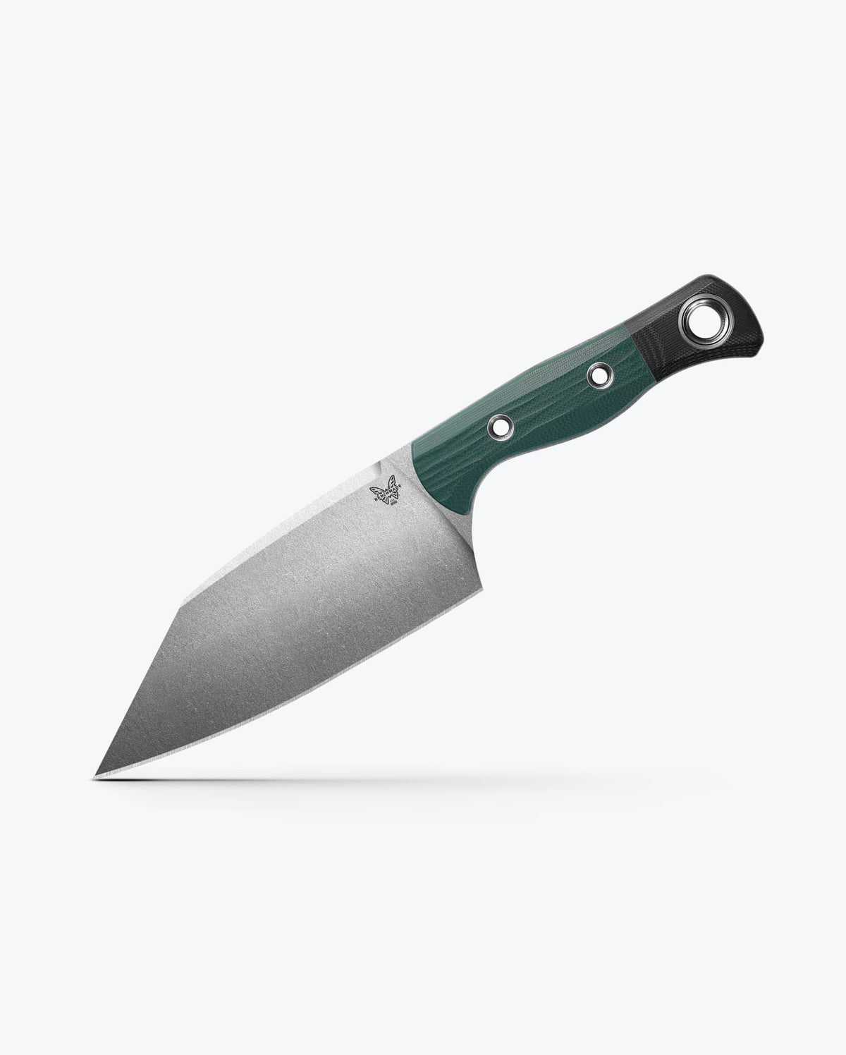 Custom Station Knife - Green Handle Side Angle | Benchmade Knife Co.