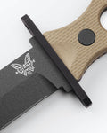 SOCP® Fixed Blade Desert Tan G10 - Handle Detail Close-Up | Benchmade Knife Co.