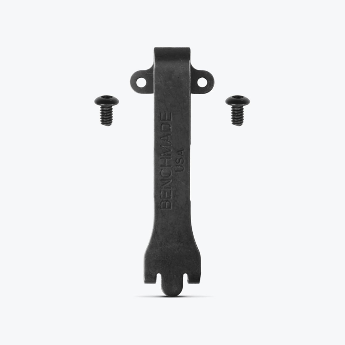 Black DLC SOCP Clip with Screws - Front View | Benchmade Knife Co.