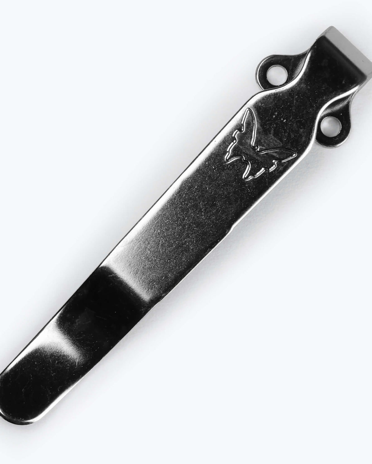 Satin Steel Deep-Carry Pocket Clip - Close-Up Detail | Benchmade Knife Co.