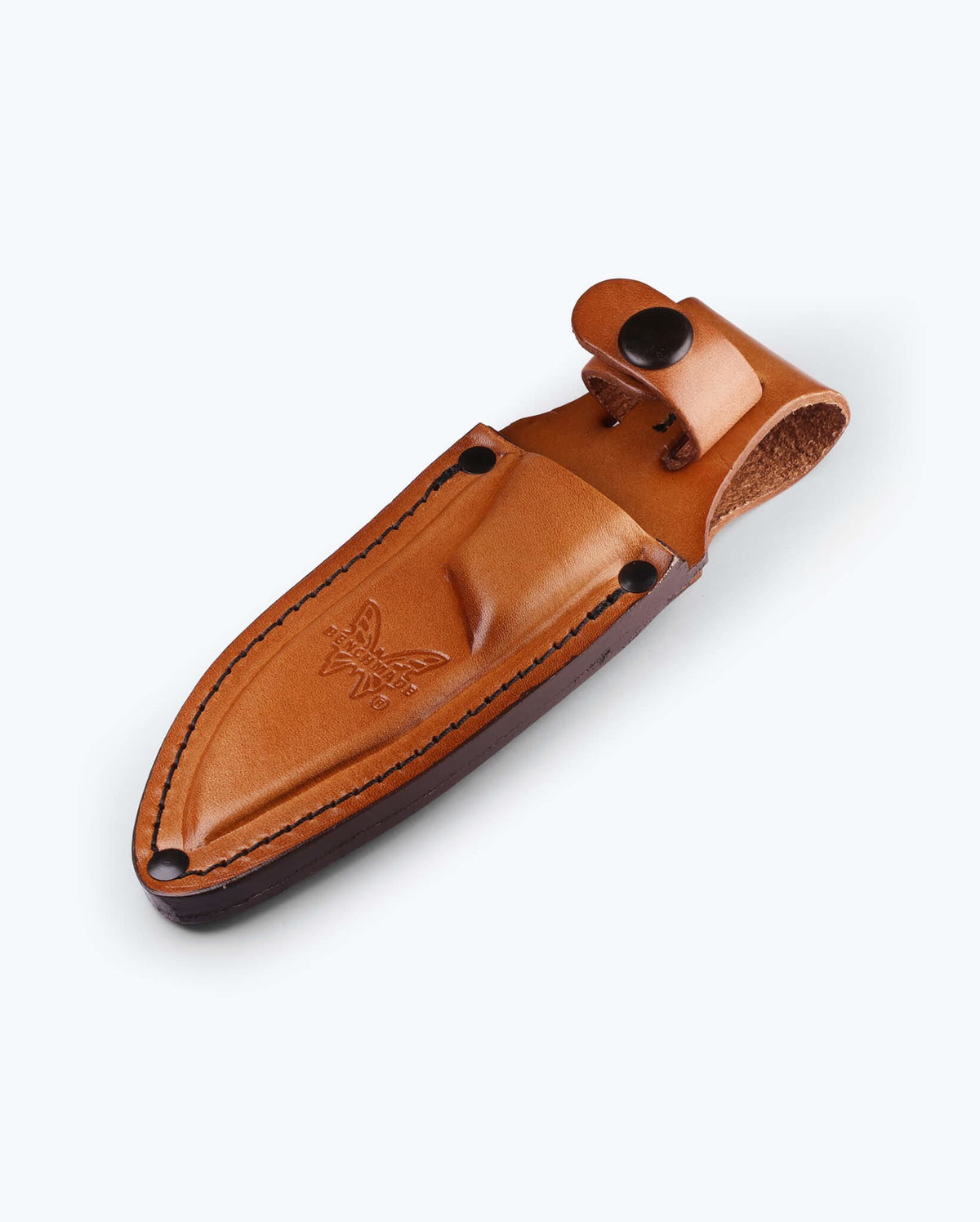 Brown 15017 Leather Sheath - Flat Lay Angle | Benchmade Knife Co.