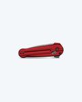 Lowden™ Phoenix Red Aluminum - Front View Closed | Benchmade Knife Co.