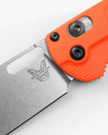 Benchmade Taggedout® Orange Grivory® - AXIS Lock Mechanism Detail Close-up | Benchmade Knife Co.