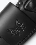 Embossed Benchmade Logo Detail - Dacian™ Sheath Close-Up | Benchmade Knife Co.