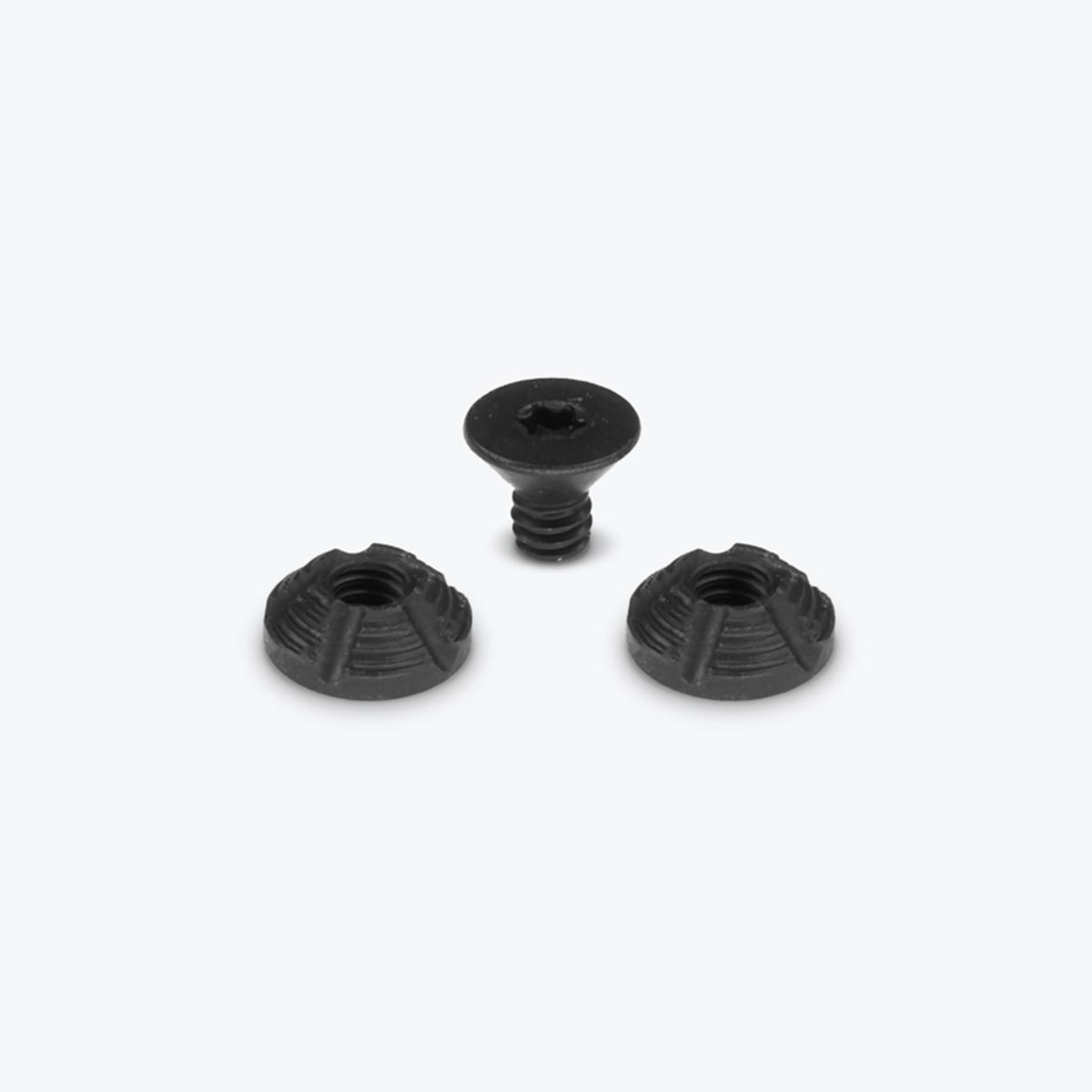 Black Steel Hook Thumb Stud Service Kit Components - Top View | Benchmade Knife Co.