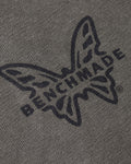 Trawler SS Tee Chest Logo Close-Up - Black Benchmade Butterfly on Asphalt Cotton | Benchmade Knife Co.