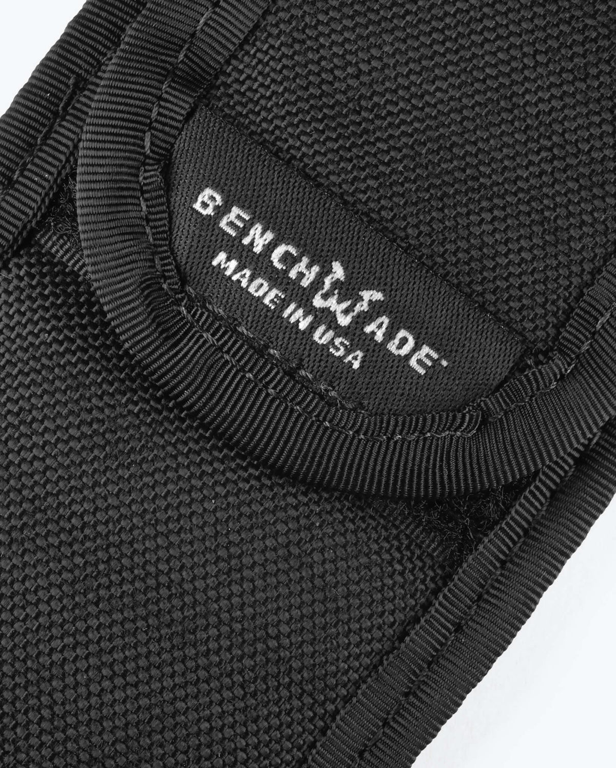 Benchmade Logo Label Close-Up Detail - Made in USA | Benchmade Knife Co.