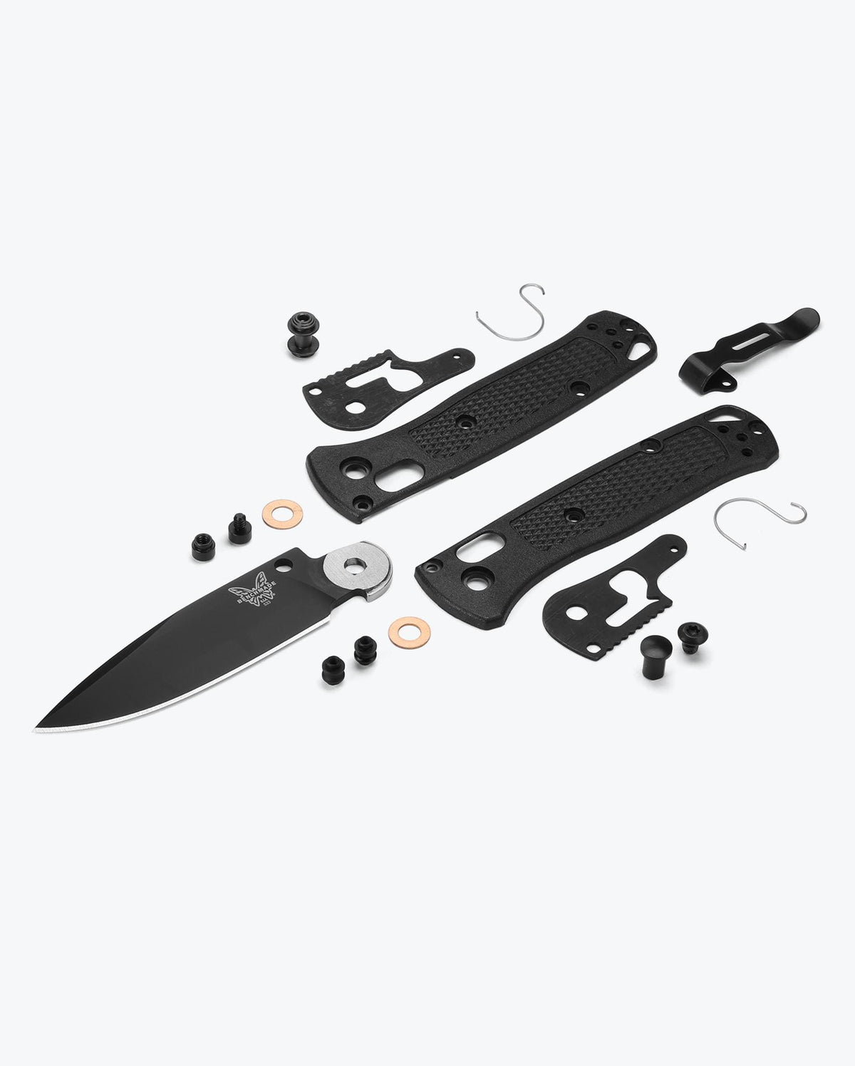 Mini Bugout® CF-Elite® Components - Exploded View | Benchmade Knife Co.