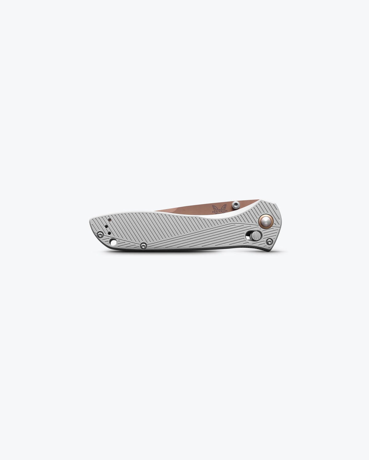 Benchmade SEVEN | TEN® Gray Aluminum Recurve - Closed Side View | Benchmade Knife Co.