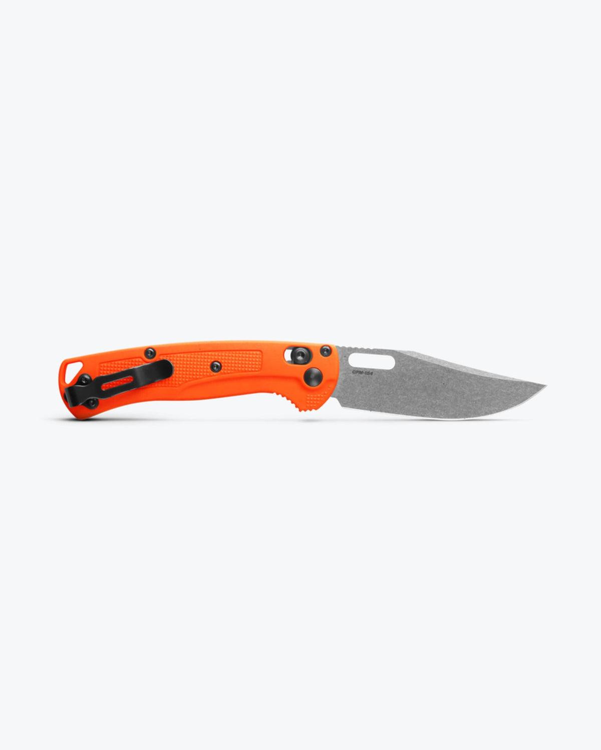 Orange Mini Taggedout® Hunting Knife Back Opened View - Benchmade Knife Co.