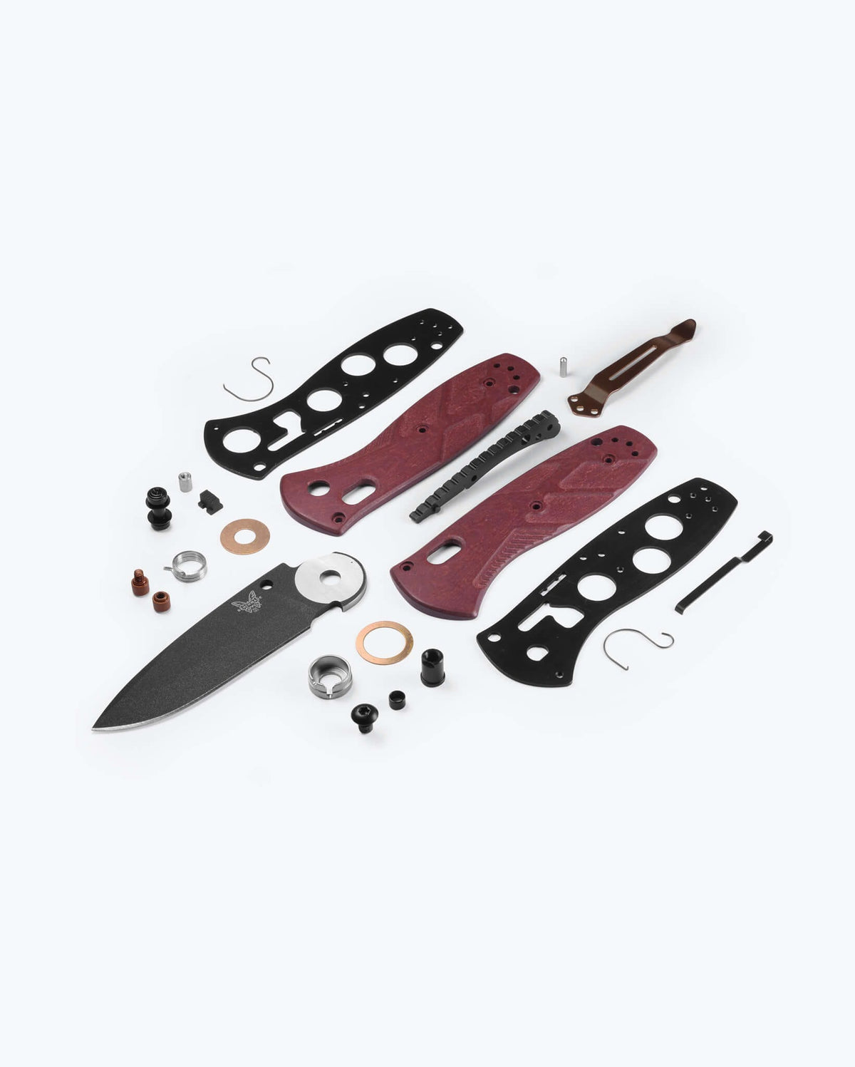 Benchmade Mini Barrage Components - Exploded Assembly View | Benchmade Knife Co.