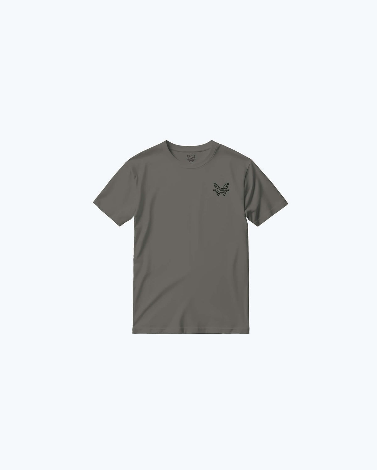 Asphalt Cotton Trawler SS Tee - Alternate Front View, Benchmade Chest Logo | Benchmade Knife Co.