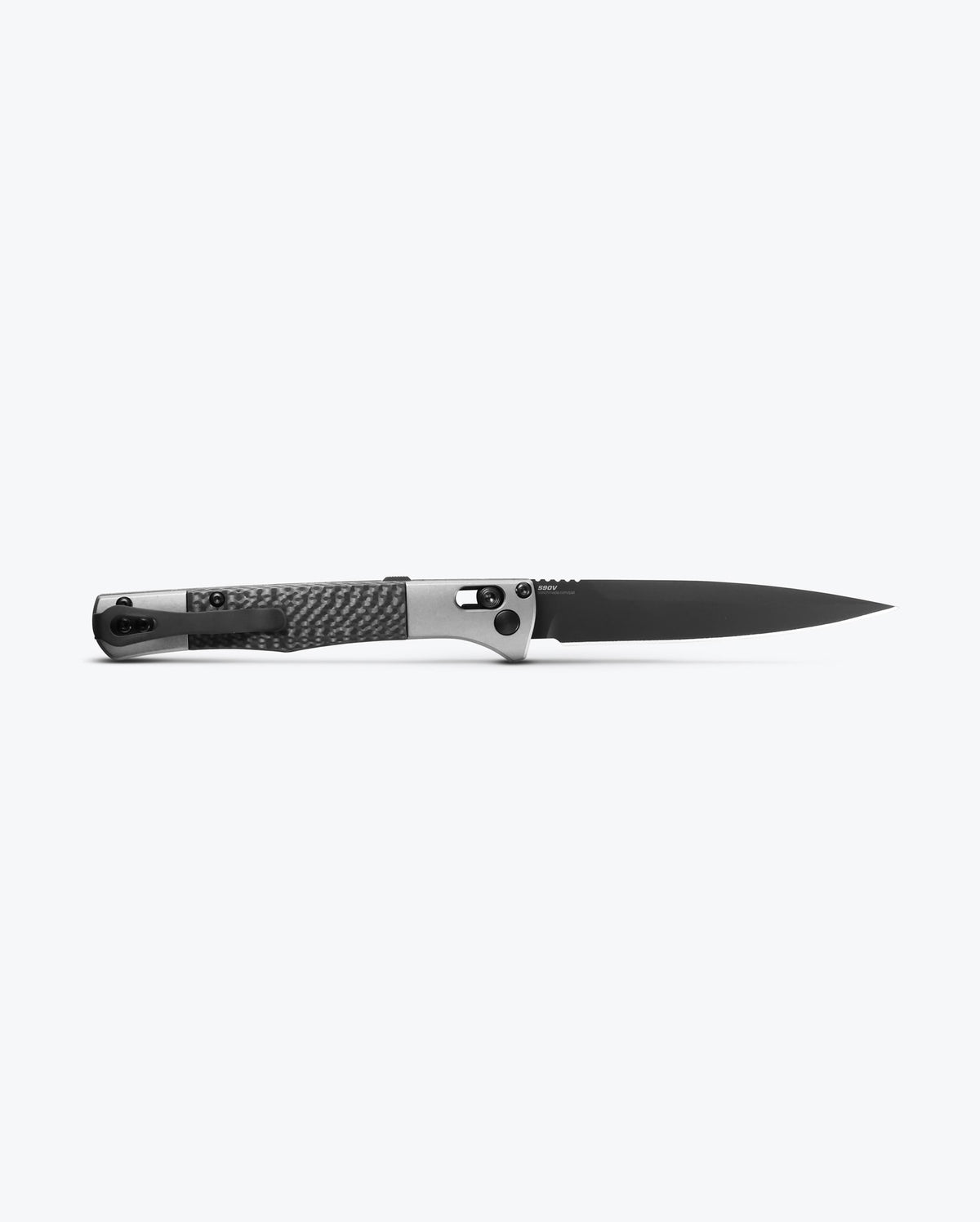 Benchmade Auto Fact Carbon Fiber & Aluminum Knife Open - Reverse Side View | Benchmade Knife Co.