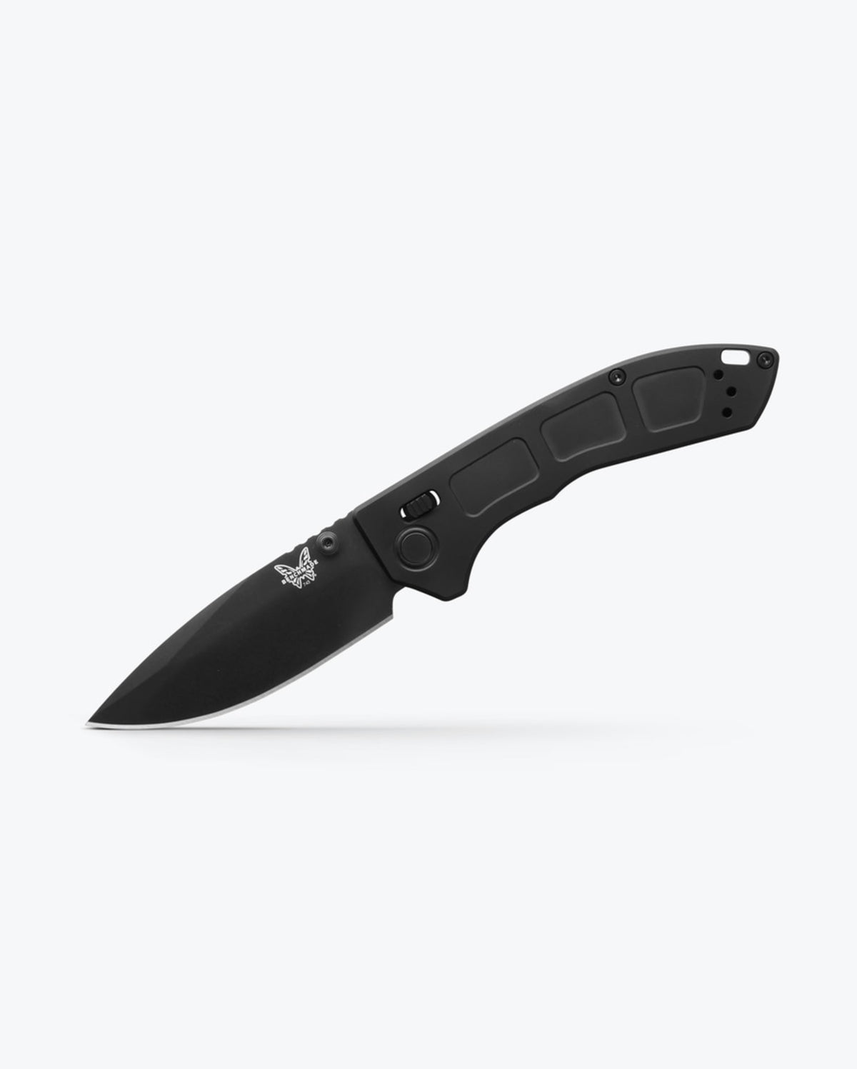 Mini Narrows™ Black Titanium EDC Knife - Angled Tip Down | Benchmade Knife Co.