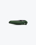 Benchmade 9400 Auto Osborne Green Aluminum Knife Closed - Side View | Benchmade Knife Co.