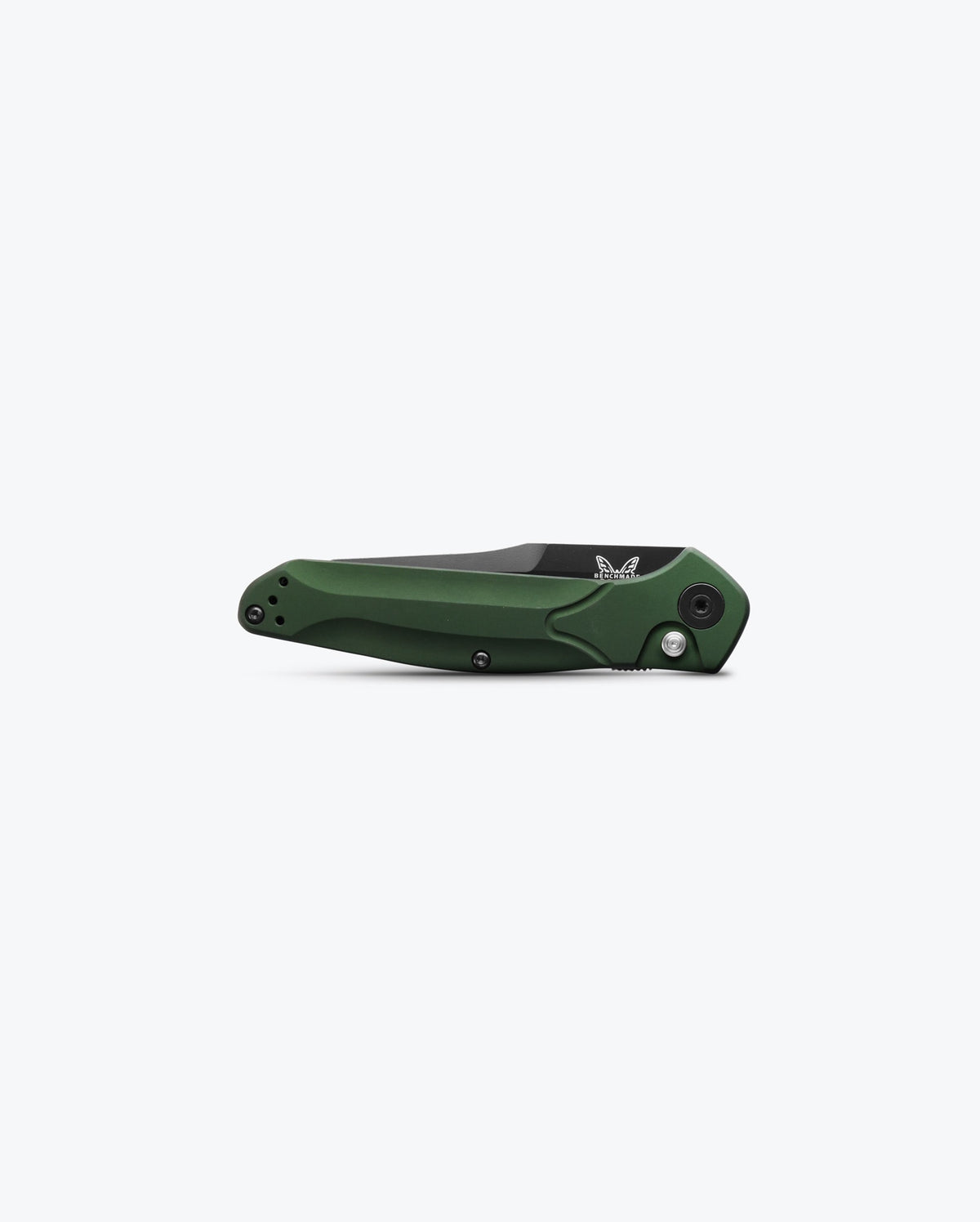 Benchmade 9400 Auto Osborne Green Aluminum Knife Closed - Side View | Benchmade Knife Co.