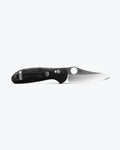 Mini Griptilian® Black Grivory® Sheepsfoot - Back View Open | Benchmade Knife Co.