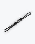 Black Paracord Lanyard with SS Bead Black PVD - Full Length View | Benchmade Knife Co.