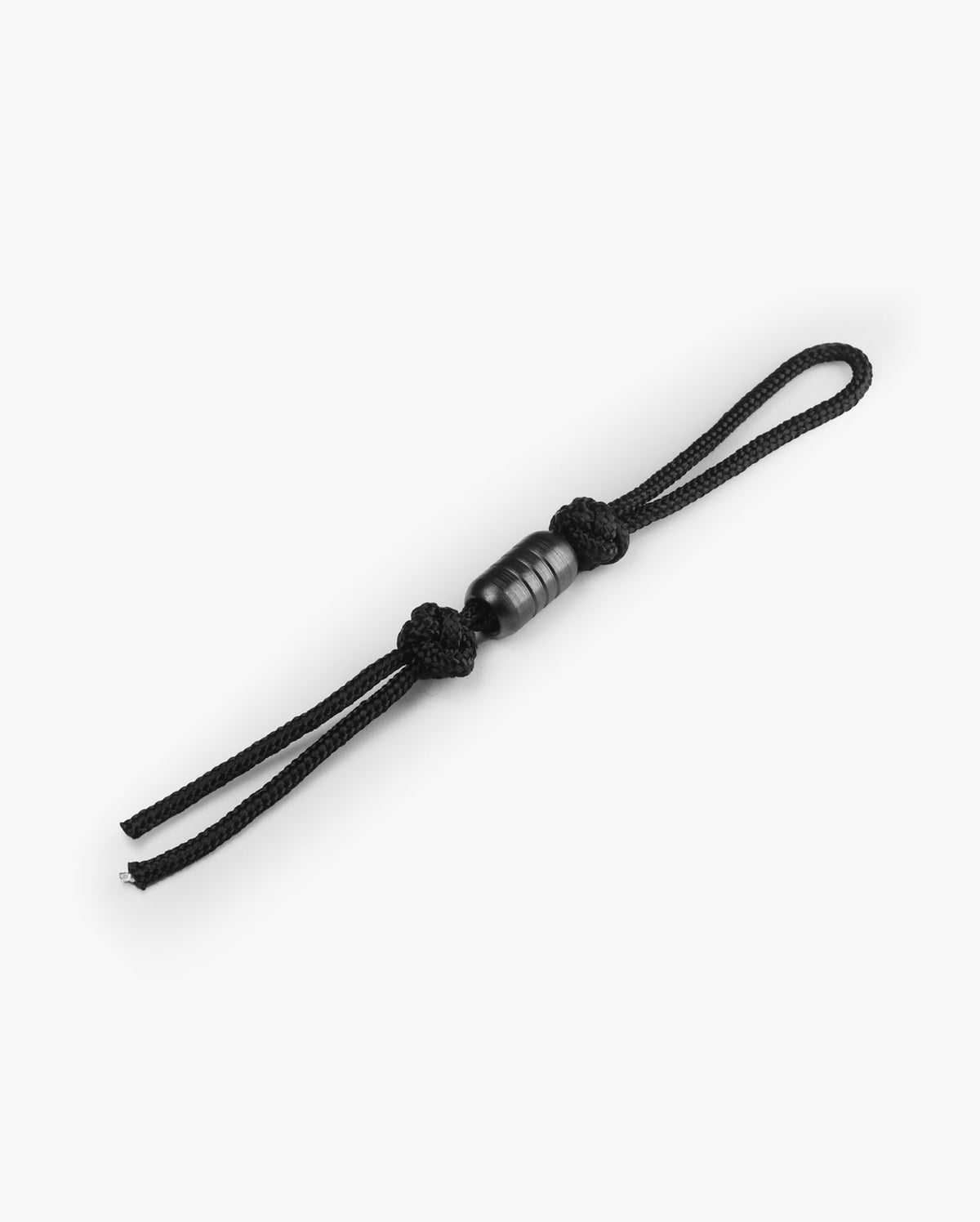 Black Paracord Lanyard with SS Bead Black PVD - Full Length View | Benchmade Knife Co.