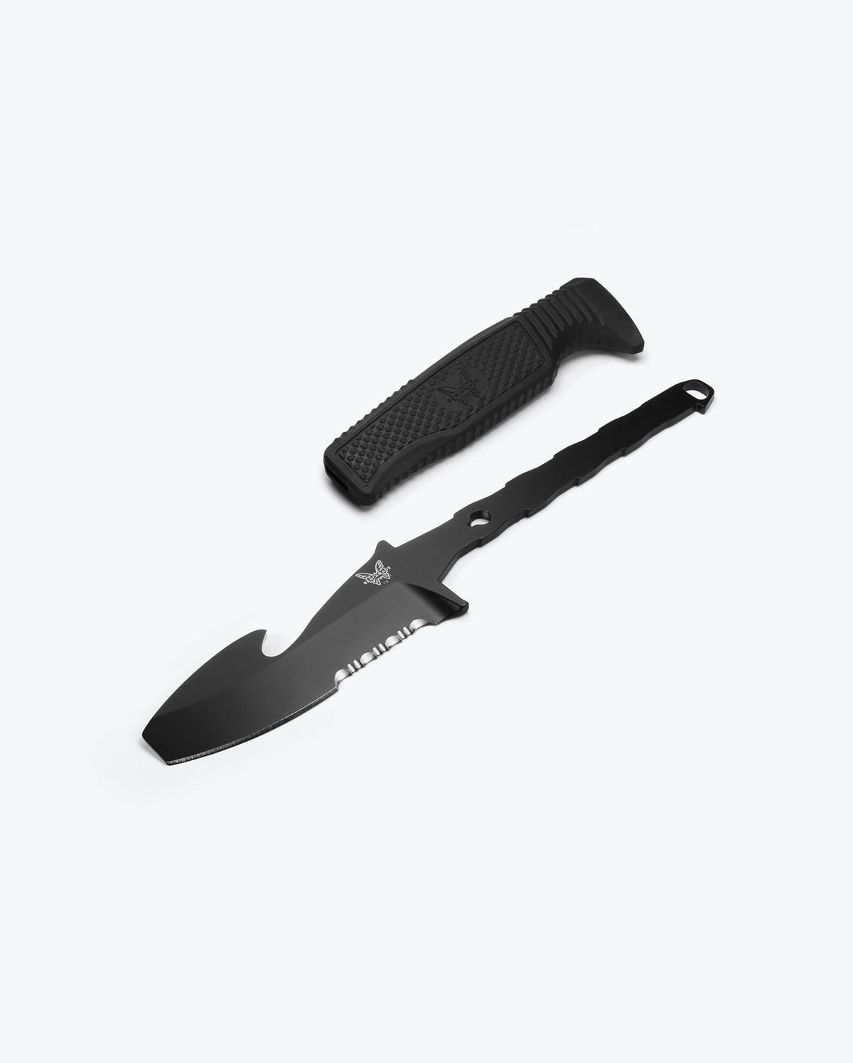 H2O Fixed Dive Knife Black Santoprene® Components Separated - Benchmade Knife Co.