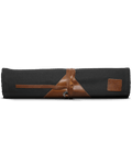 Black Waxed Canvas Cutlery Roll - Flat Lay Closed | Benchmade Knife Co.