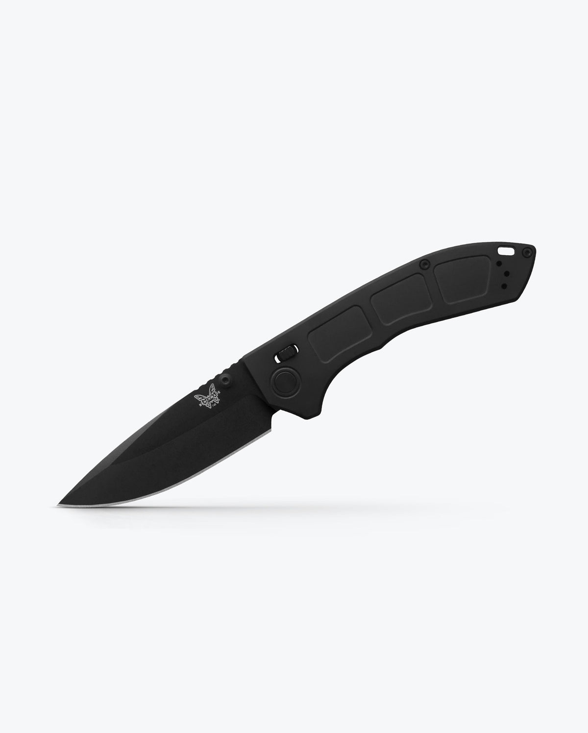 Narrows™ Black Titanium Drop-point Knife - Angled Open View | Benchmade Knife Co.
