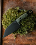 Station Knife | OD Green G10 - Outdoor Natural Setting on Moss | Benchmade Knife Co.