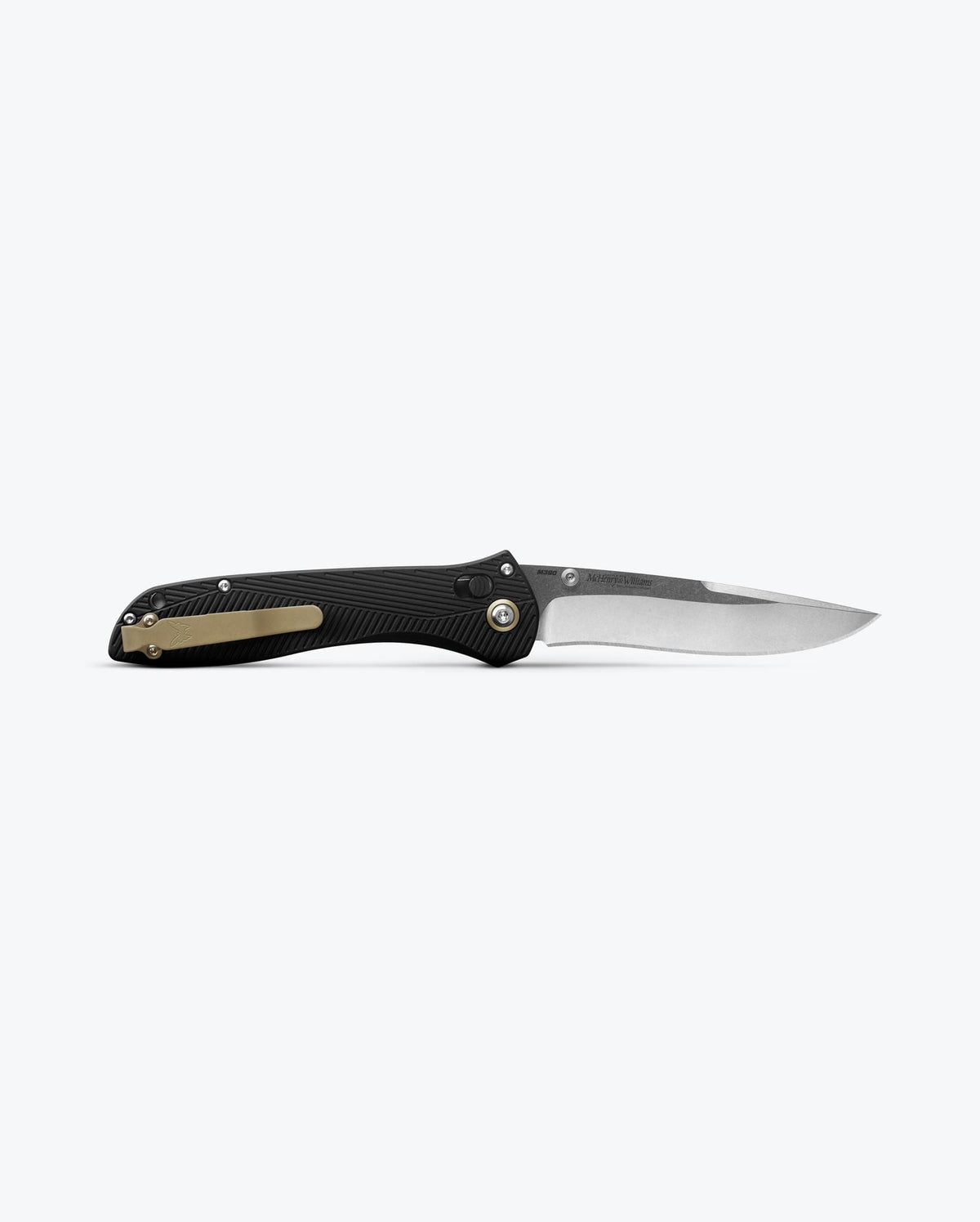 SEVEN | TEN® Black Aluminum 710 - Open Position Back Side | Benchmade Knife Co.