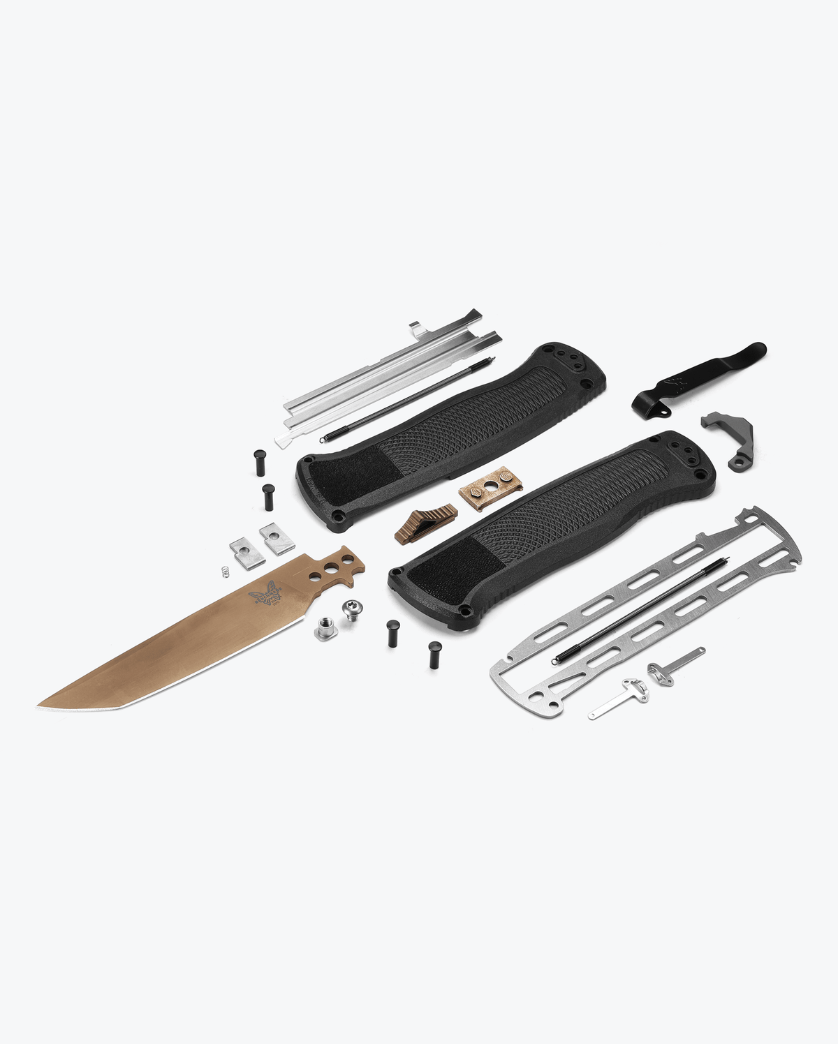 Benchmade Shootout® CF-Elite® Tanto Knife - Exploded Parts Diagram | Benchmade Knife Co.