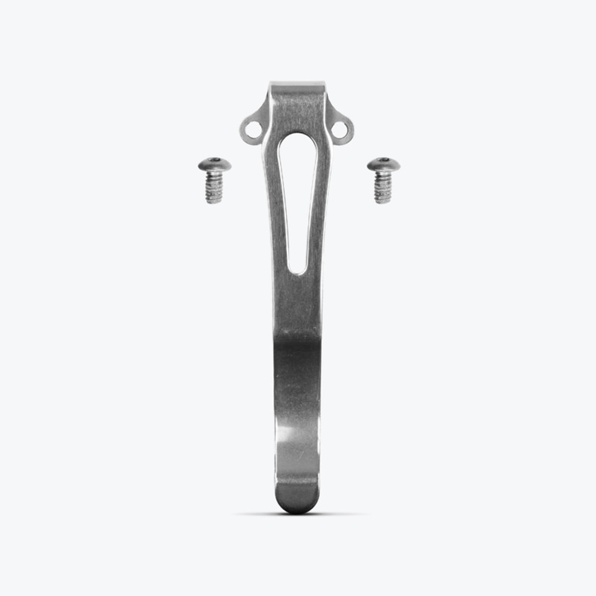 Silver Steel Pocket Clip and Screws Service Kit - Front View | Benchmade Knife Co.