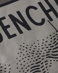 Trawler SS Tee Back Graphic Close-Up - Benchmade Wordmark Detail on Asphalt Cotton | Benchmade Knife Co.