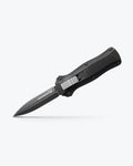 Mini Infidel® Black Aluminum OTF Knife - Side Extended Profile | Benchmade Knife Co.